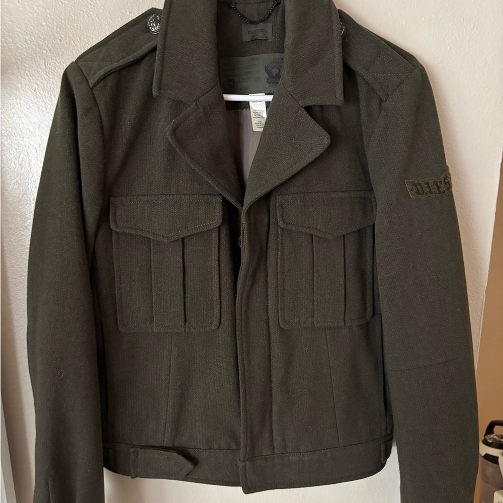 Vintage wool military Diesel jacket sz L